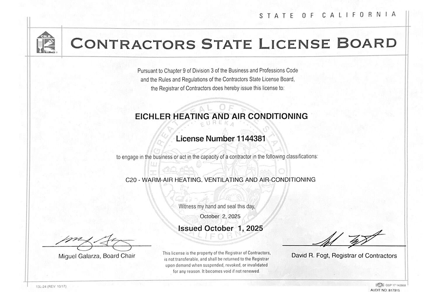 Licensed, Bonded & Insured